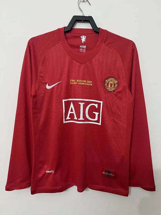 Retro long sleeve Man United Heimtrikot 07/08